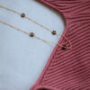 details flowers necklace