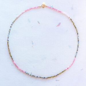 turmalin flora light naszyjnik z małych kamieni srebro 925 kamienie szlachetne polska marka