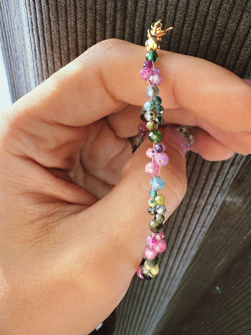 bransoletka kolorowa kamieni szlachetne kamień ochronny srebro 925