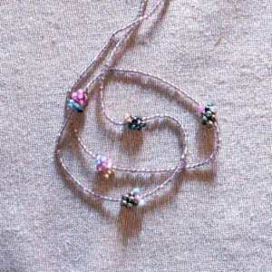 Kwarc Dymny | Piryt | Turmalin | Spinel | Naszyjnik z szyszkami