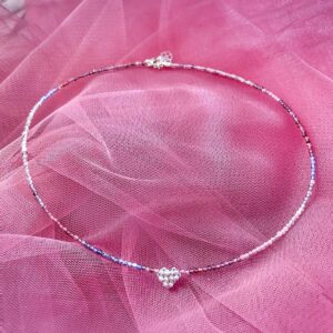 naszyjnik srebrne serduszka