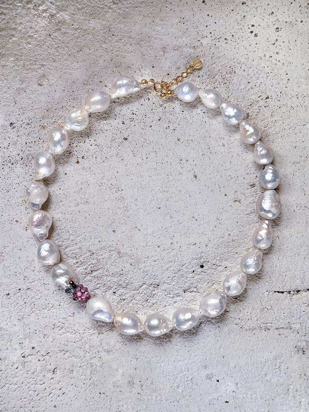 perły naturalne naszyjnik z pereł barokowych dużych