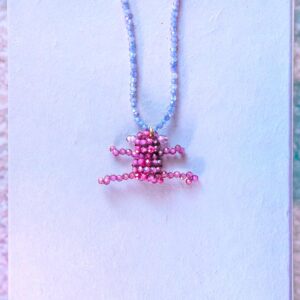 żabka zawieszka żaba niesamowity naszyjniki pleciony ręcznie naturalne kryształy energia talizman amulet